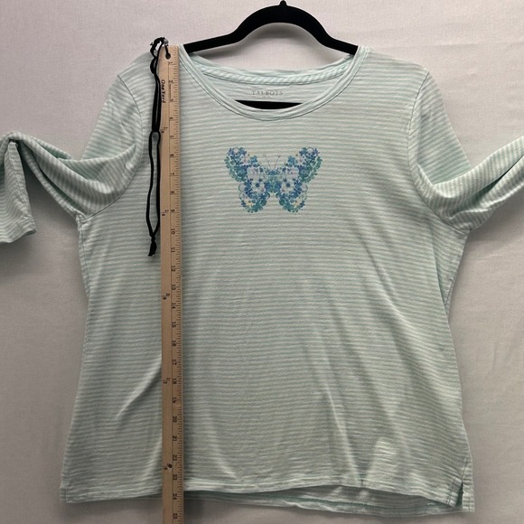 Talbots Butterfly Top Green XLP - Picture 9 of 12